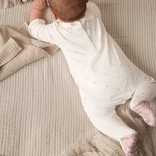 Load image into Gallery viewer, Ecru Daddy Baby Family 100% Cotton Sleepsuit
