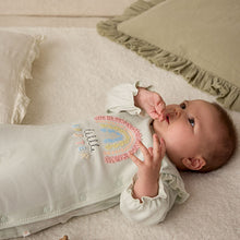 Load image into Gallery viewer, Sage Green Little Sister Baby Family 100% Cotton Sleepsuit
