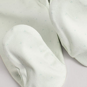 Sage Green Little Sister Baby Family 100% Cotton Sleepsuit