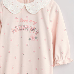Pink Mummy Baby Family 100% Cotton Sleepsuit