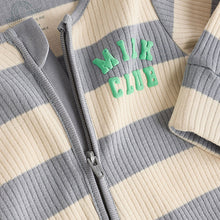Load image into Gallery viewer, Milk Club Neutral 3 pack Baby Two Way Zip Footless Cotton Sleepsuits
