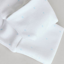 Load image into Gallery viewer, Blue/White Embroidered Baby Sleepsuits 3 Pack
