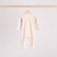 Load image into Gallery viewer, Neutral Hamish Baby 100% Cotton Sleepsuits 3 Pack
