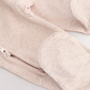 Neutral Hamish Baby 100% Cotton Sleepsuits 3 Pack