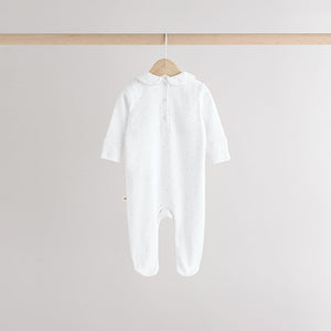 White Sleepsuits 3 Pack