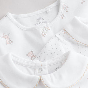 White Sleepsuits 3 Pack