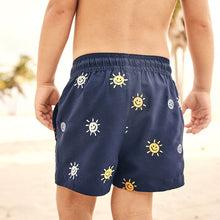 Load image into Gallery viewer, BB SHORT AOP NAVY SM
