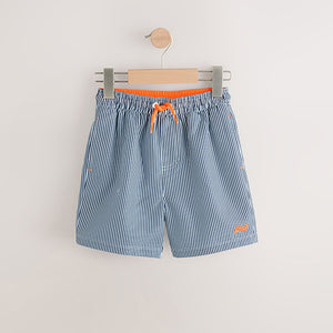 Blue/White Stripe Swim Shorts