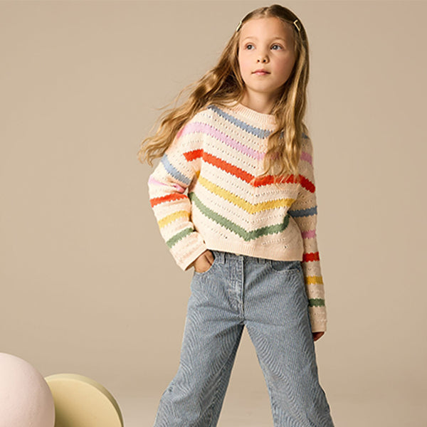 Rainbow 100% Cotton BoxyJumper (5-12yrs)