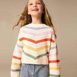 Rainbow 100% Cotton BoxyJumper (5-12yrs)