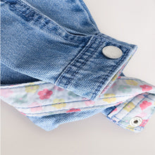 Load image into Gallery viewer, Mid Blue Denim Unicorn Western 100% Cotton Jacket (3mths-6yrs)

