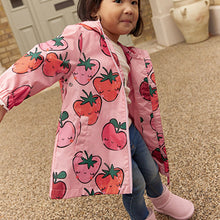 Load image into Gallery viewer, Pink Strawberry/Apple Shower Resistant Cagoule Jacket (3mths-6yrs)
