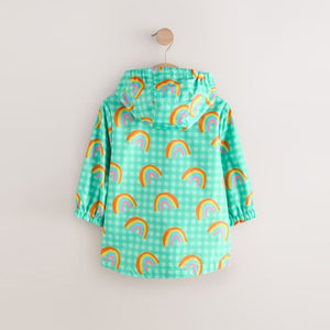 Green Rainbow Shower Resistant Cagoule Jacket (3mths-6yrs)
