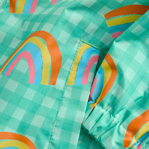 Green Rainbow Shower Resistant Cagoule Jacket (3mths-6yrs)