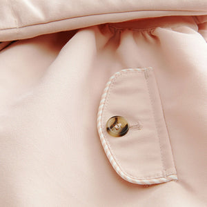 Pink Shower Resistant Hooded Trench Coat (3mths-6yrs)
