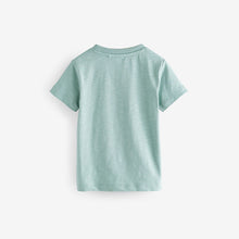 Load image into Gallery viewer, Teal Blue Short Sleeve Appliqué T-Shirt (3mths-6yrs)
