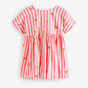 Pink Stripe Boxy Summer Dress (3mths-6yrs)