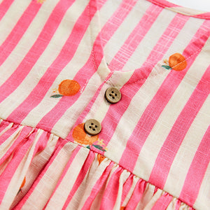 Pink Stripe Boxy Summer Dress (3mths-6yrs)