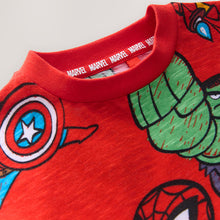 Load image into Gallery viewer, Red Marvel Short Sleeve Cotton T-Shirt (9mths-6yrs)
