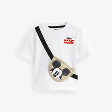 Load image into Gallery viewer, White Mickey Mouse Short Sleeves Bumbag T-Shirt

