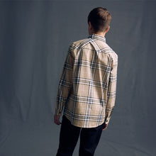 Load image into Gallery viewer, Neutral Check Long Sleeve 100% Cotton Shirt
