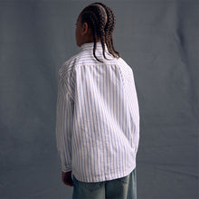 Load image into Gallery viewer, Stripe Relaxed Fit Long Sleeve Oxford Shirt
