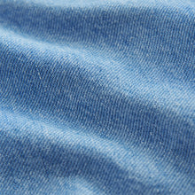 Load image into Gallery viewer, Blue Denim 100% Cotton Long Sleeve Grandad Collar Denim Shirt
