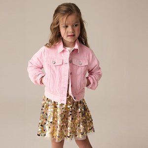 Pink Western 100% Cotton Jacket (3-12yrs)