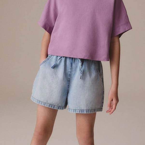Light Blue Denim Shorts (3-12yrs)