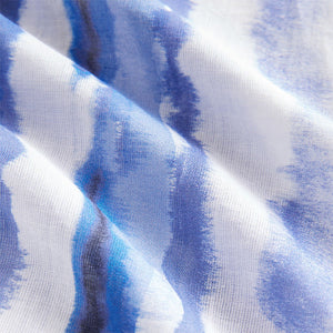 Blue Tie Dye Beach Shirt Cover-Up