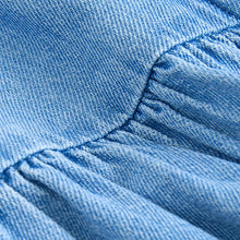 Load image into Gallery viewer, Denim Puff Sleeve Summer Dress (3-12yrs)
