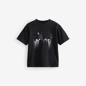 Black Flip Sequin Batman T-Shirt