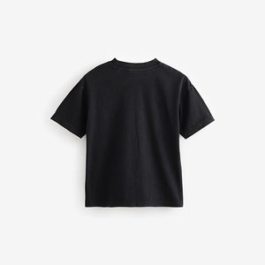 Black Flip Sequin Batman T-Shirt