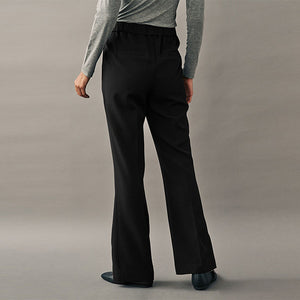 Black Tailored Bootcut Trousers