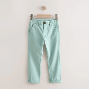 Light Mineral Green Regular Fit Stretch Chino Trousers