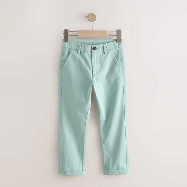 Light Mineral Green Regular Fit Stretch Chino Trousers