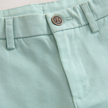 Load image into Gallery viewer, Light Mineral Green Regular Fit Stretch Chino Trousers
