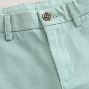 Light Mineral Green Regular Fit Stretch Chino Trousers
