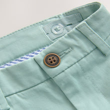 Load image into Gallery viewer, Light Mineral Green Regular Fit Stretch Chino Trousers
