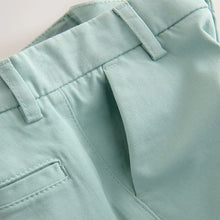 Load image into Gallery viewer, Light Mineral Green Regular Fit Stretch Chino Trousers

