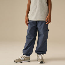 Load image into Gallery viewer, Blue Cargo Zip Pocket Trousers
