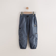 Load image into Gallery viewer, Blue Cargo Zip Pocket Trousers
