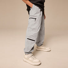 Load image into Gallery viewer, Grey Cargo Zip Pocket Trousers (5-12yrs)
