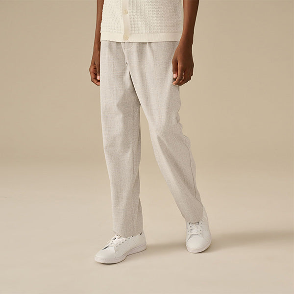 Grey Smart Pull-On Trousers