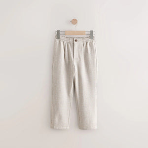 Grey Smart Pull-On Trousers