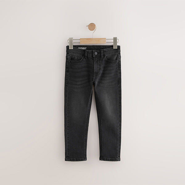 Washed Black Skinny Fit Stretch Jeans