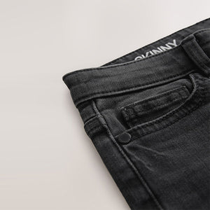 Washed Black Skinny Fit Stretch Jeans