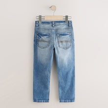Load image into Gallery viewer, Mid Blue Regular Fit Stretch Jeans
