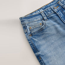 Load image into Gallery viewer, Mid Blue Regular Fit Stretch Jeans
