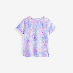 Lilac Purple Butterfly T-Shirt (3-12yrs)